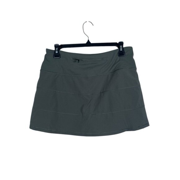 Crazy Yoga Olive Green Athletic Gym Skort Biker Shorts Size Med EUC #0362-DS - Picture 2 of 4